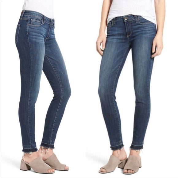 PAIGE Denim - Paige Verdugo Crop Colly Jeans with Undone Hem